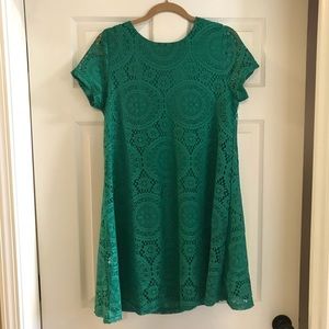 Gorgeous brand new green lace dress size large